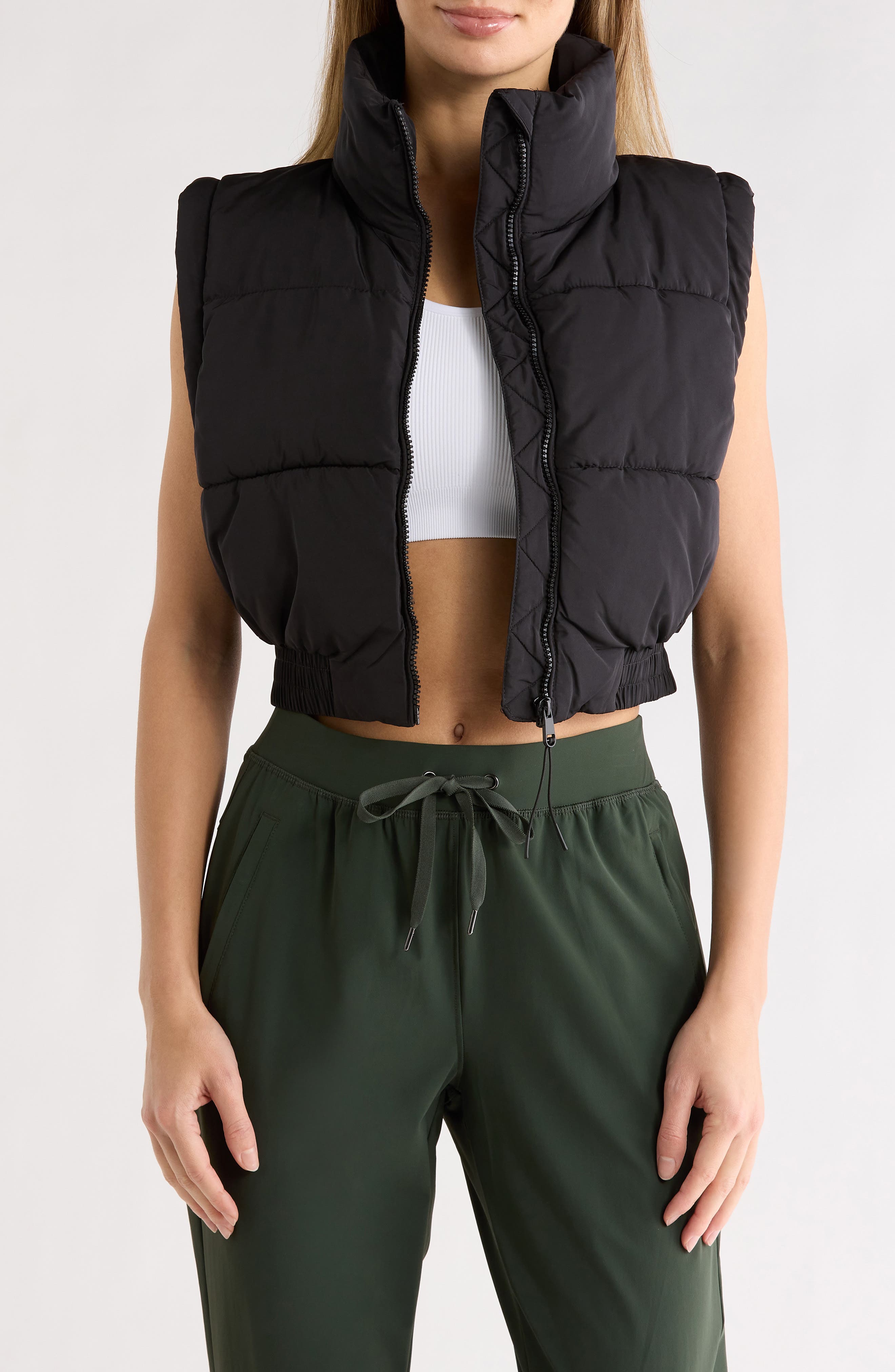 Cotton On The Mother Paneled Crop Puffer Vest