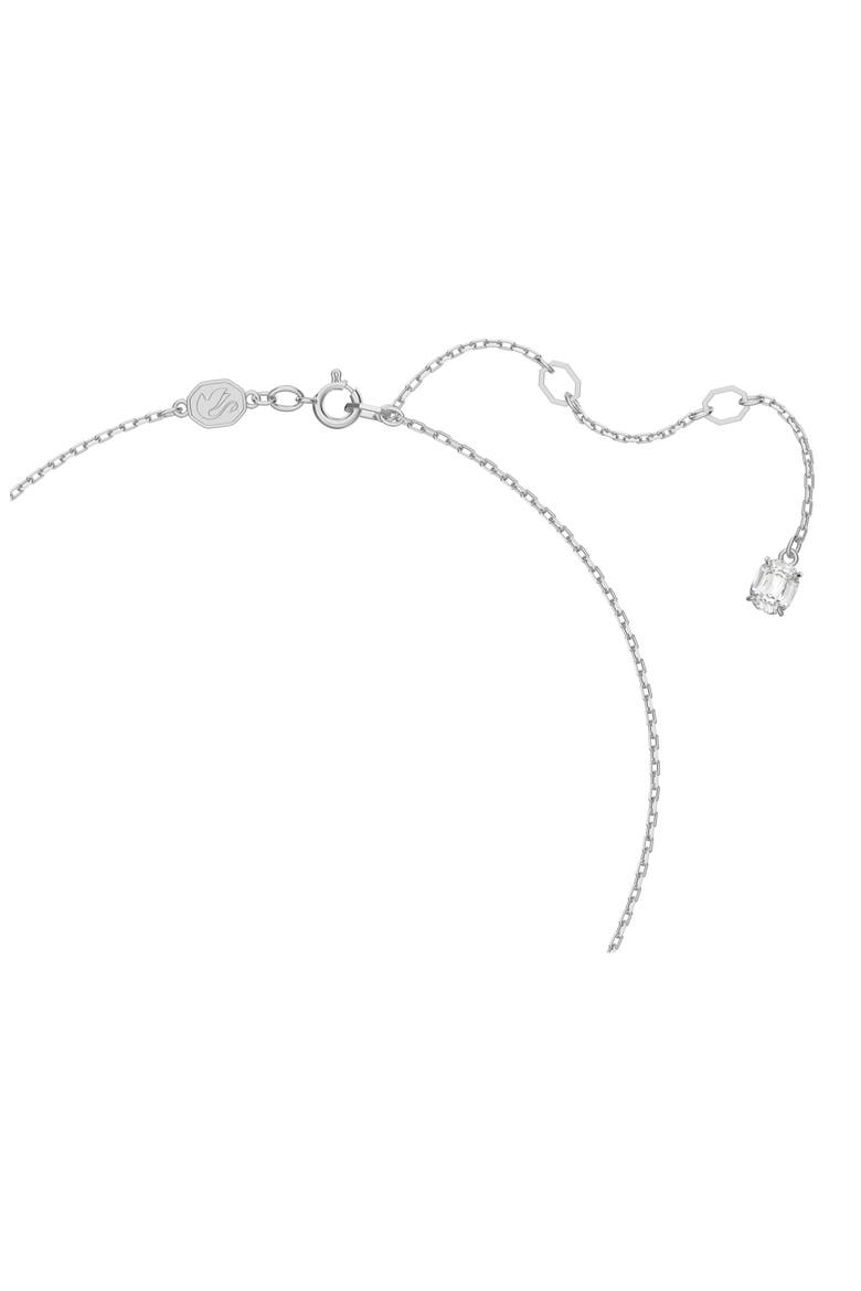 Stilla Stud Earrings & Necklace Set, Alternate, color, SILVER