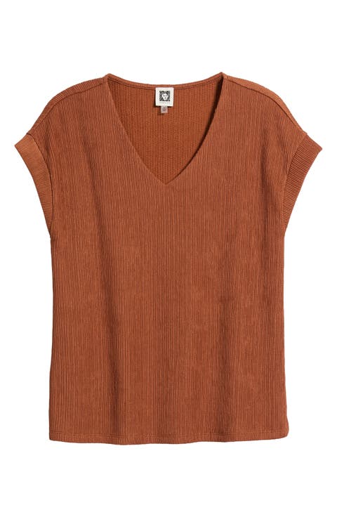 Knit V-Neck Top