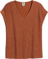 Anne Klein Knit V-Neck Top