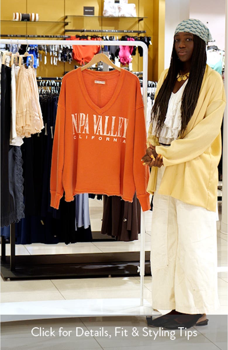 WTF Venice Oversize Cotton Blend Graphic Sweatshirt, sales video thumbnail