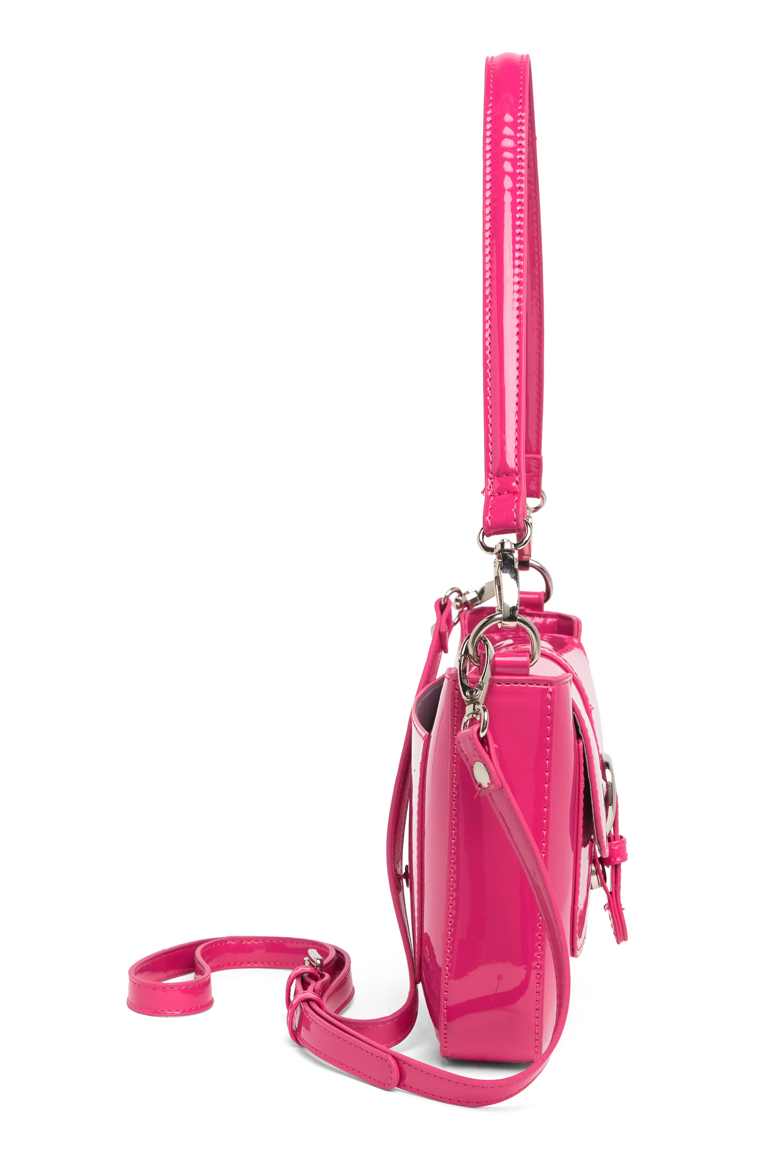 Madden Girl Patent Convertible Shoulder Bag, Alternate, color, 