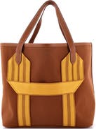 Pre-Owned Hermes Pursangle Tote Canvas with Leather