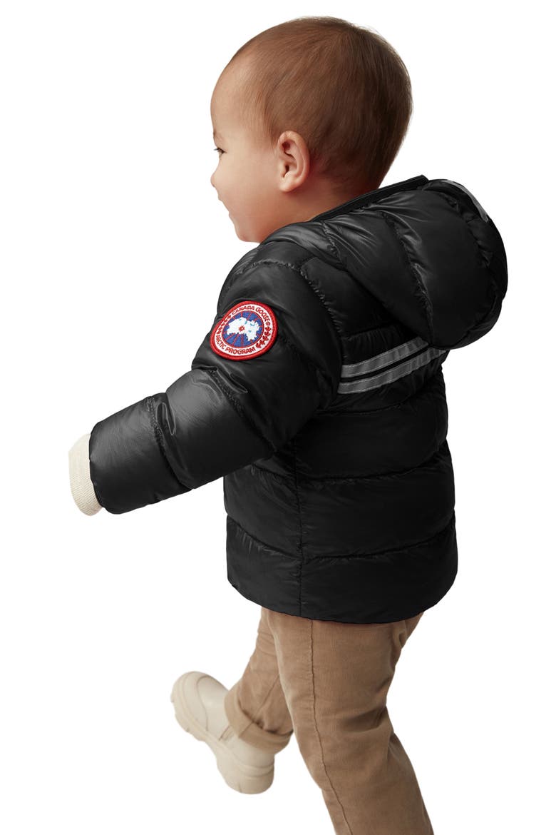 Crofton Water Resistant 750 Fill Power Down Recycled Nylon Puffer Jacket, Alternate, color, BLACK - NOIR