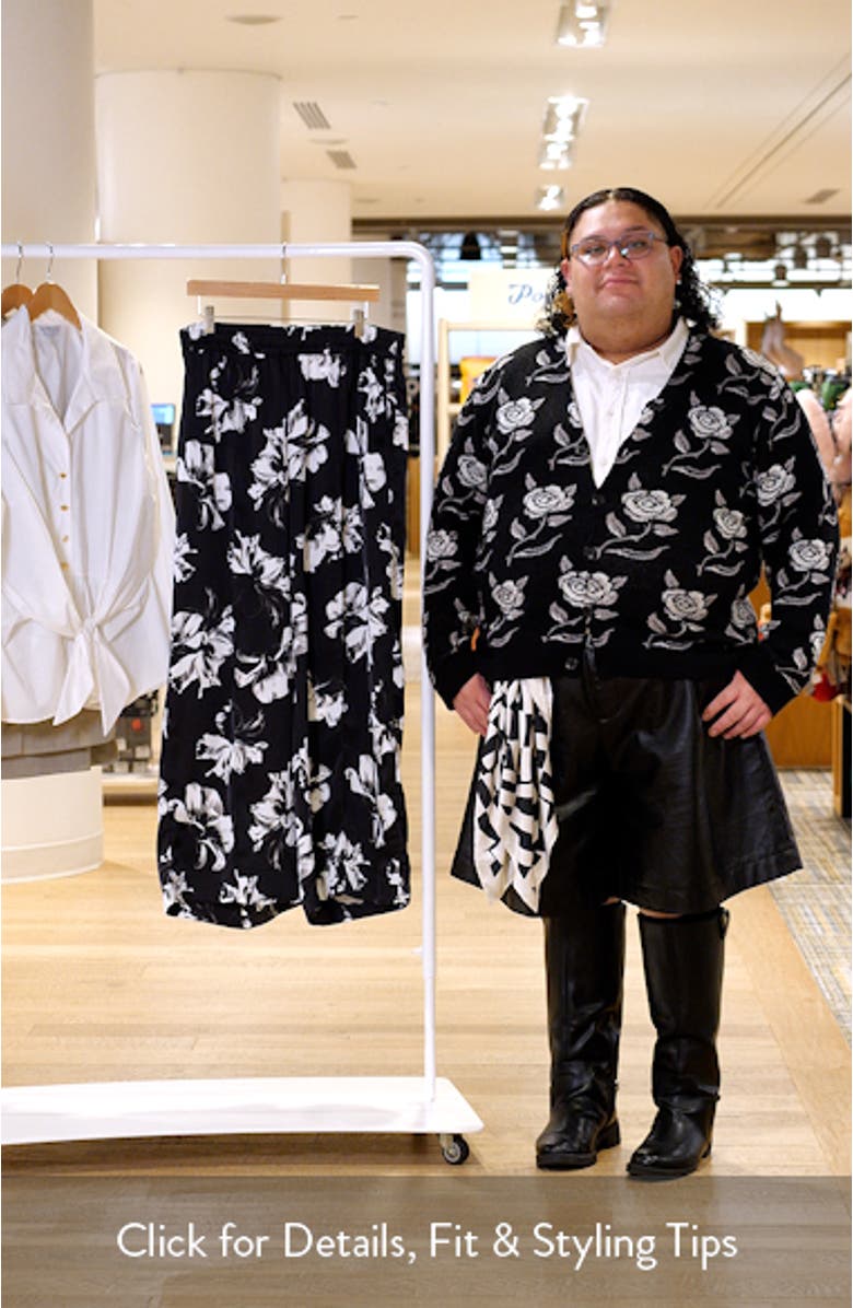 Gilda Floral Wide Leg Pants, sales video thumbnail