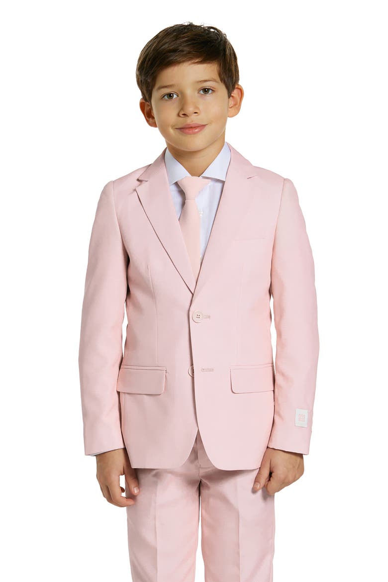 Kids' Blush Two-Piece Suit & Tie Set video