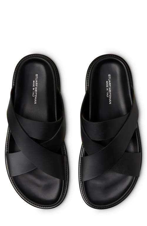 Stuart Weitzman Berkley Slide Sandal In Black