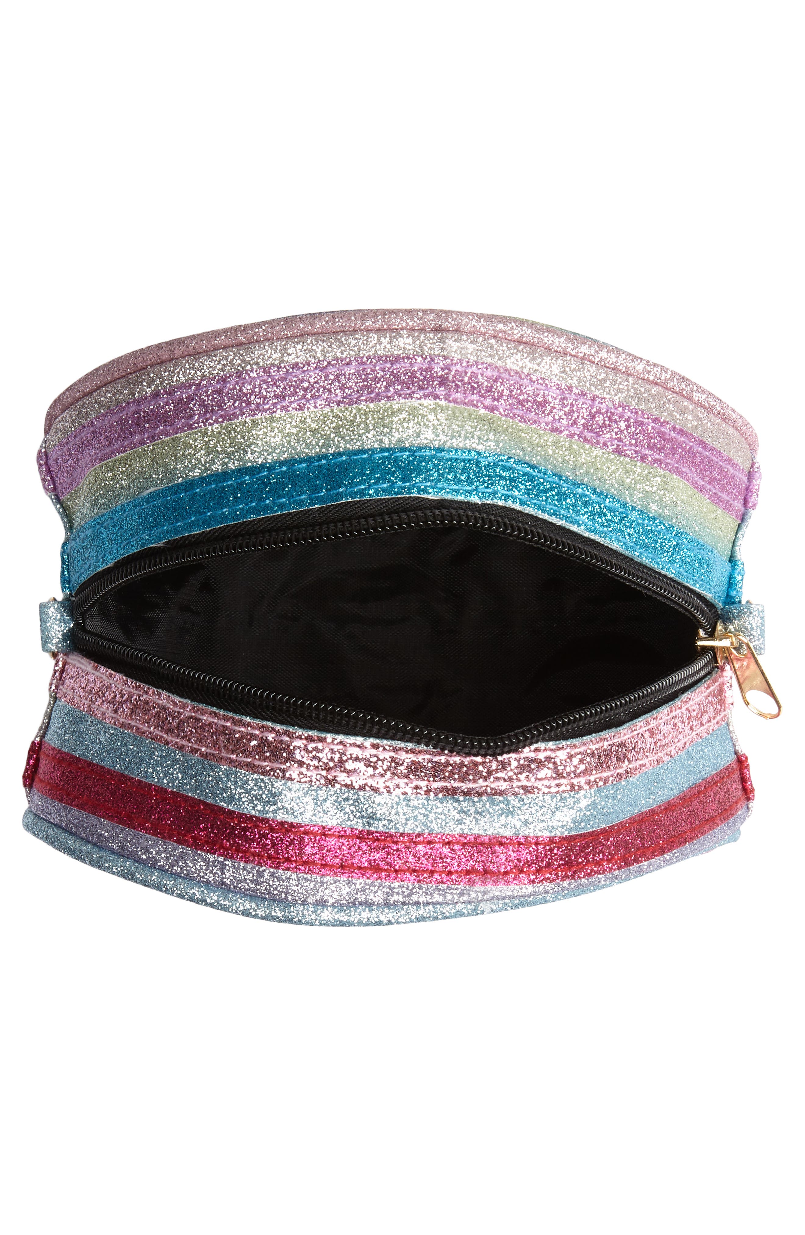 Capelli New York Glitter Rainbow Cake Crossbody Bag, Alternate, color, 