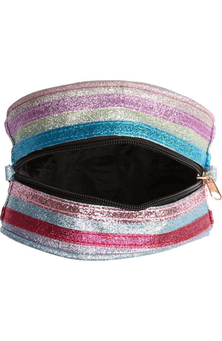 Capelli New York Glitter Rainbow Cake Crossbody Bag, Alternate, color,