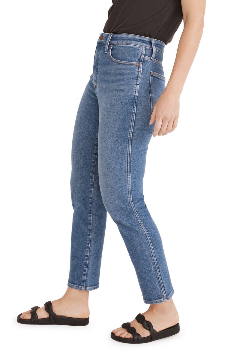 Madewell Curvy High Waist Ankle Stovepipe Jeans, Alternate, color,