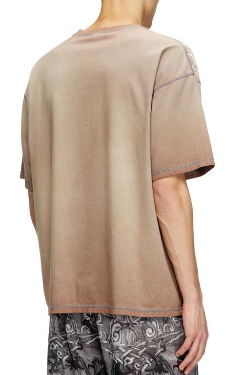 Diesel T-shirt With Tonal Medieval Print