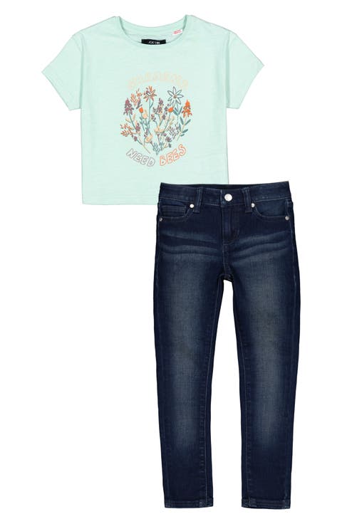 Kids' Graphic T-Shirt & Skinny Jeans (Little Kid)