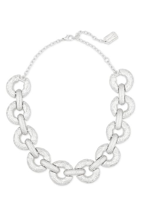 Textured Link Collar Necklace