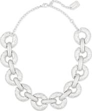 Karine Sultan Textured Link Collar Necklace