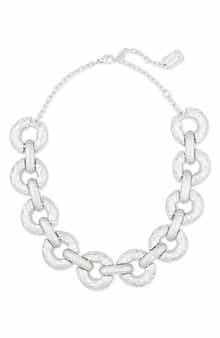Karine Sultan Textured Link Collar Necklace