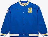 Mitchell & Ness Men's Mitchell & Ness Ken Griffey Jr. Royal Seattle Mariners Legends Collection Lightweight Satin Full-Snap Jacket
