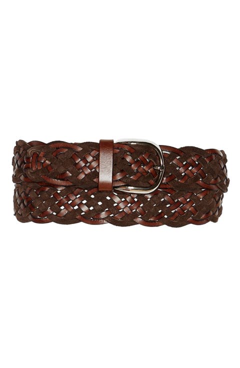 Braided Leather Belt