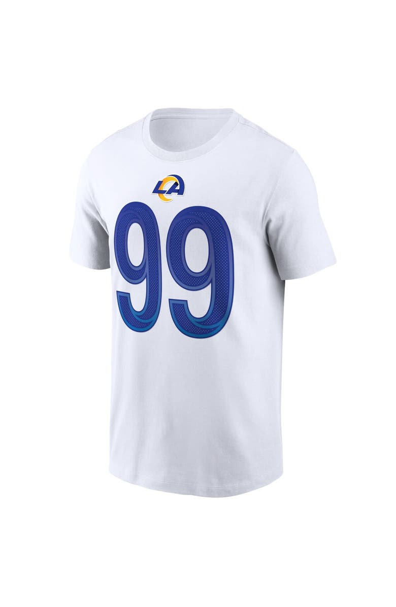 Nike Men's Nike Aaron Donald White Los Angeles Rams Name & Number T-Shirt, Alternate, color,