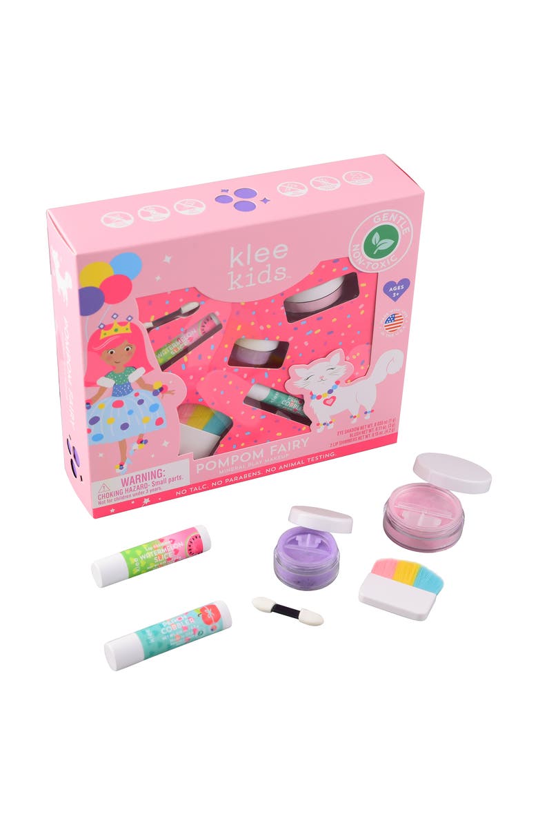 Klee Naturals Pom Pom Fairy - Kids' Loose Powder Mineral Play Makeup Kit, Main, color, Multi