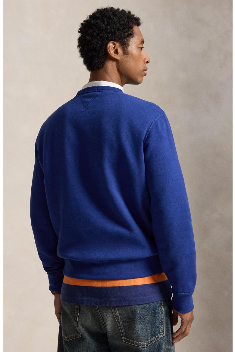 Crewneck Fleece Sweatshirt, Alternate, color, BLUE