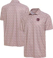 ANTIGUA Men's Antigua Pink Texas A&M Aggies Desert Dry Dogwood Polo