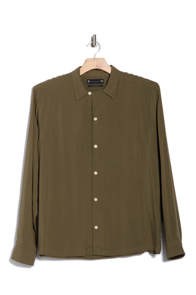 Venice Button-Up Shirt, Main, color, CAGE BROWN
