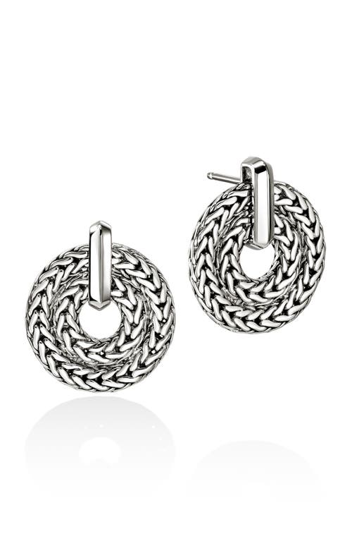 John Hardy Icon Link Frontal Hoop Earrings In Green