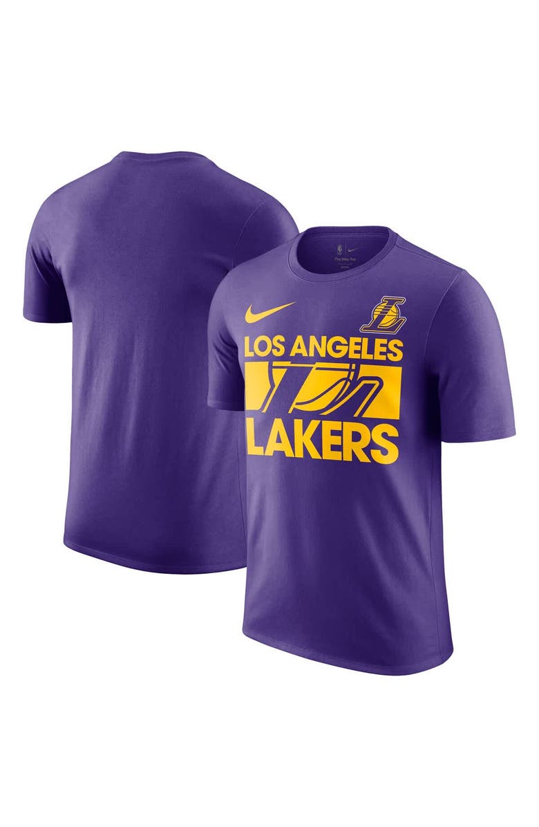 Nike Men's Nike Purple Los Angeles Lakers Courtside This Is Our Year T-Shirt, Alternate, color, Purple