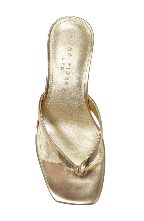Marc Fisher Ltd Amelea Flip Flop In Gold