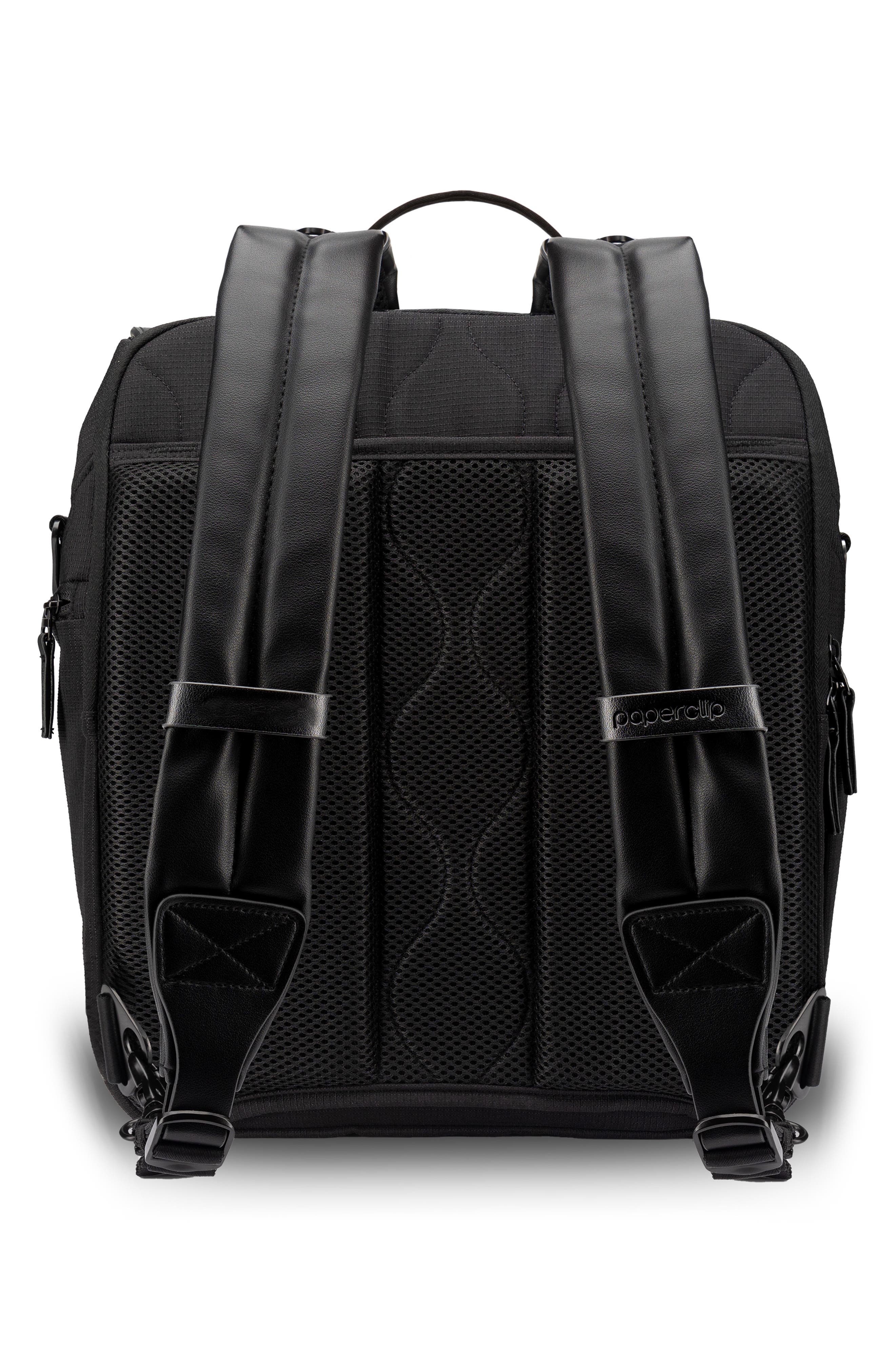 Paperclip Willow Recycled Ocean Plastic Convertible Backpack Diaper Bag, Alternate, color, 