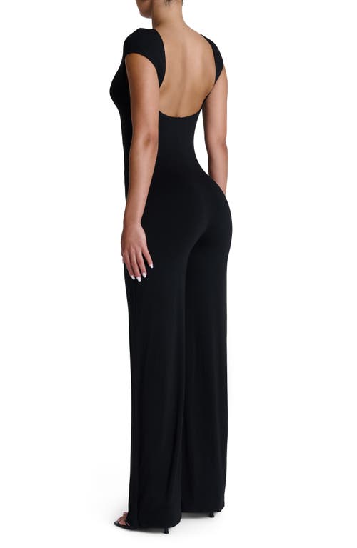 Naked Wardrobe Smooth Open Back Jumpsuit