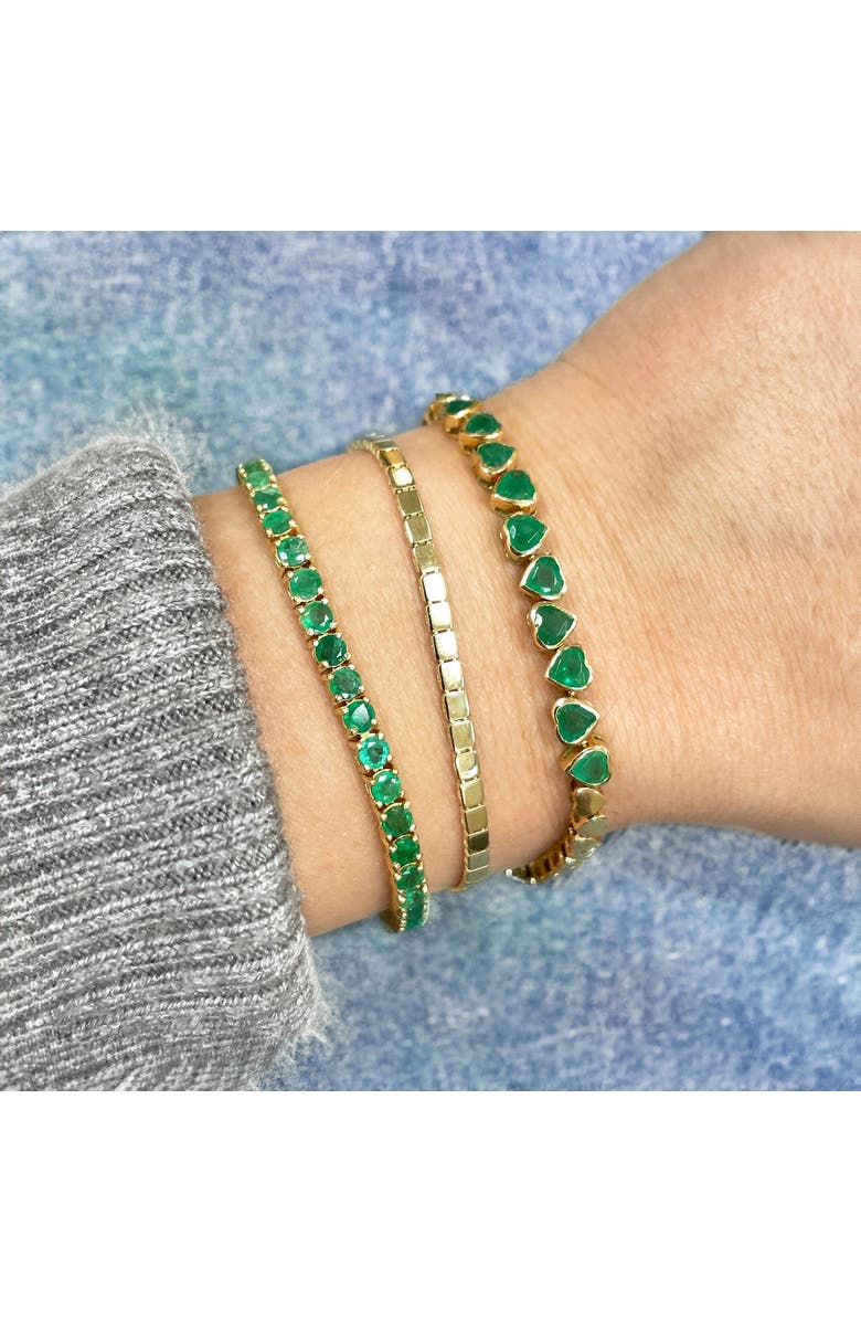 The Lovery Fine Jewelry Gold Cube Bracelet, Alternate, color, Yellow Gold