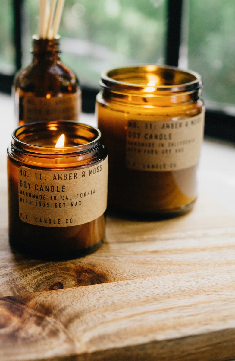 P.F. Candle Co. Amber & Moss Candle, Alternate, color, Amber And Moss
