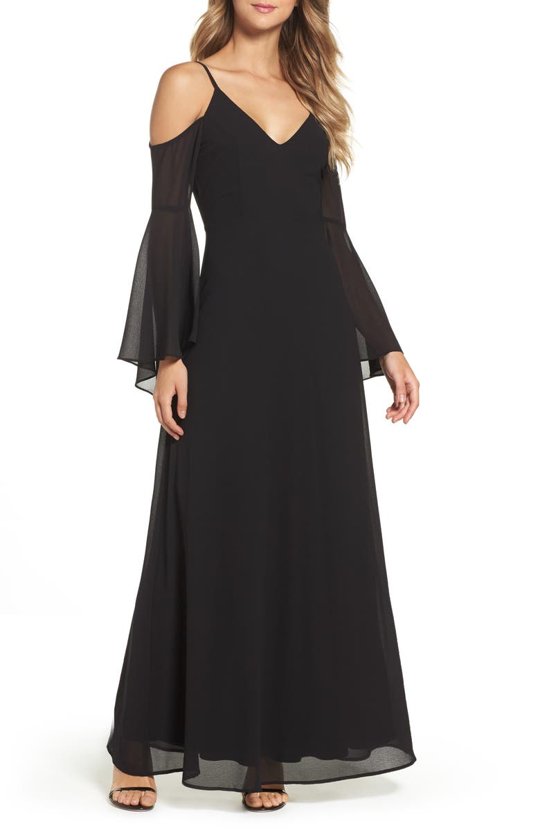 Bell Sleeve Lulus Long Sleeve Maxi Dress Black Maxi Dress Long Sleeve Maxi  Dress Lulus