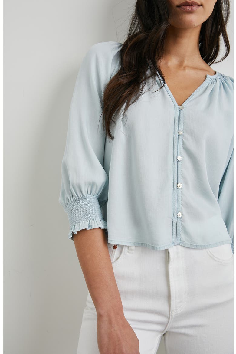 Mariah Chambray Shirt, Alternate, color, LIGHT VINTAGE