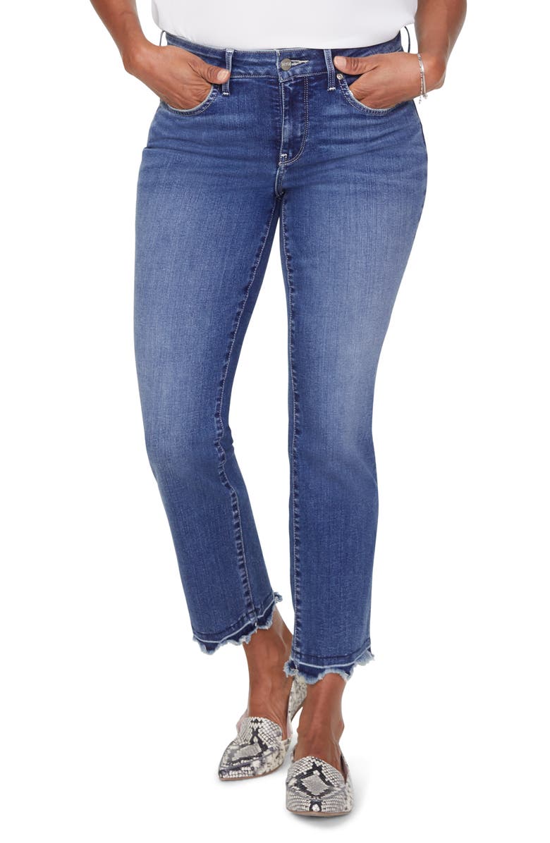 NYDJ Marilyn Chewed Hem Ankle Jeans, Main, color, 