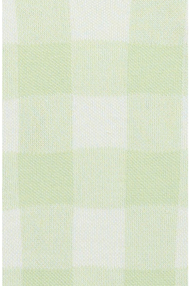 Kids' Checked Short Sleeve Sweater, Alternate, color, MINT