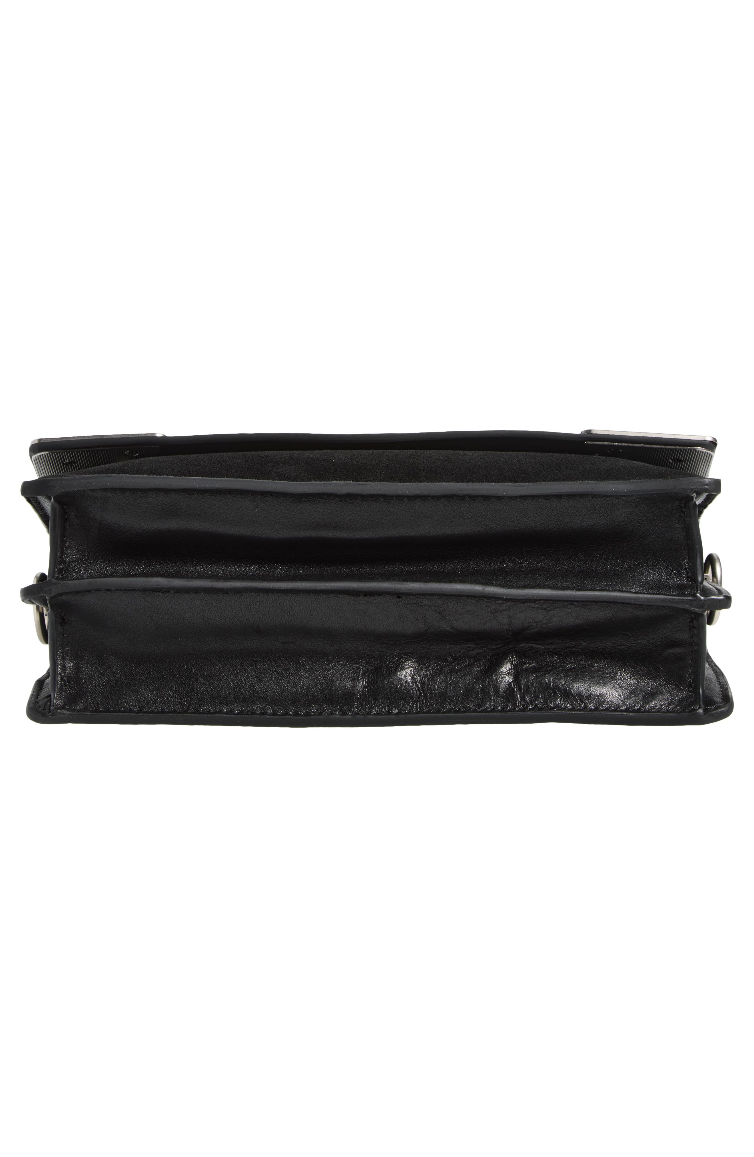 Sloane Soft Leather Shoulder Bag, Alternate, color, CHARCOAL