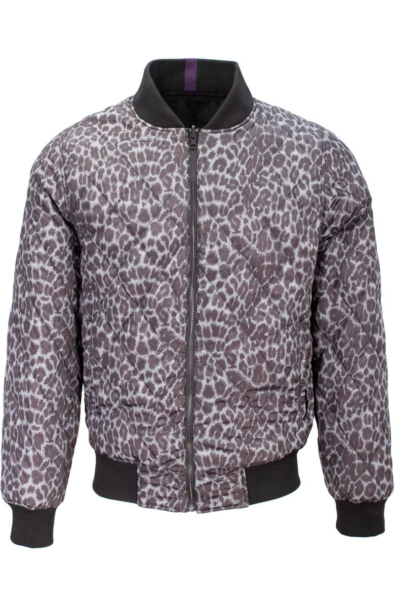 Lords of Harlech Don Velvet Reversible Bomber Jacket, Alternate, color, Black