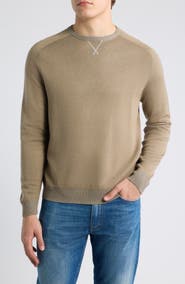 johnnie-O Plaited Crewneck Sweater