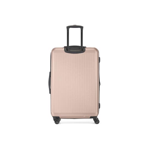 Bugatti Singapore Hardside Check-in Large Luggage With Expansion In Metallic Pink