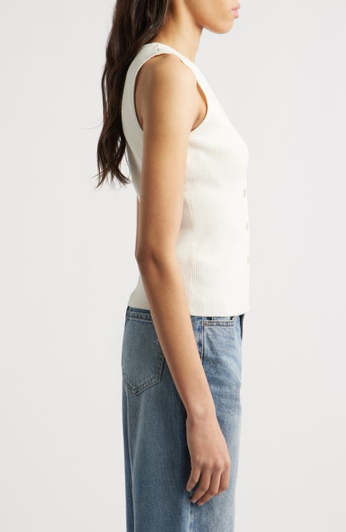 Rails Rosa Rib-knit Vest In Ivory