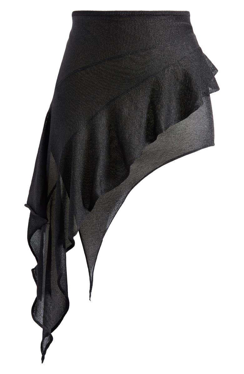 LIONESS Palisade Layered Asymmetric Miniskirt, Alternate, color, 