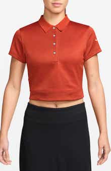 Nike Crop Cotton Blend Golf Polo