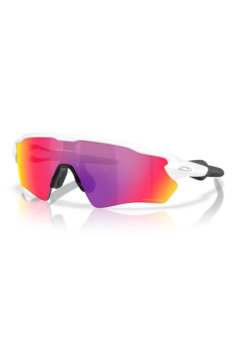 131mm Prizm™ Rectangular Sunglasses, Alternate, color, MATTE WHITE
