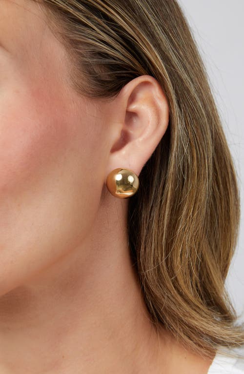 Miranda Frye Marilyn Dome Stud Earrings In Gold