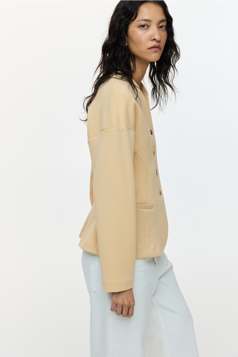 Jersey Jacket, Alternate, color, Beige