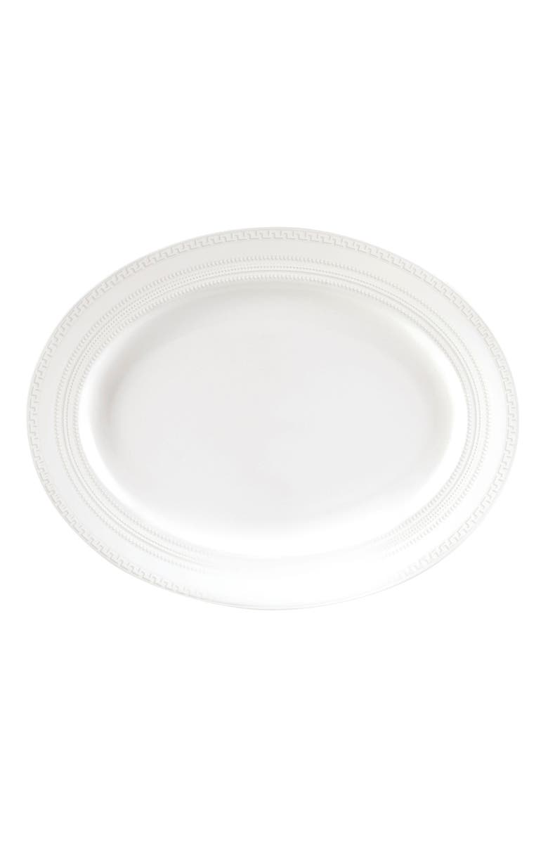 Wedgwood Intaglio Oval Bone China Platter, Main, color, White
