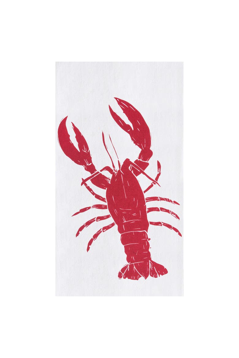 Lobster Towel, Main, color, Red