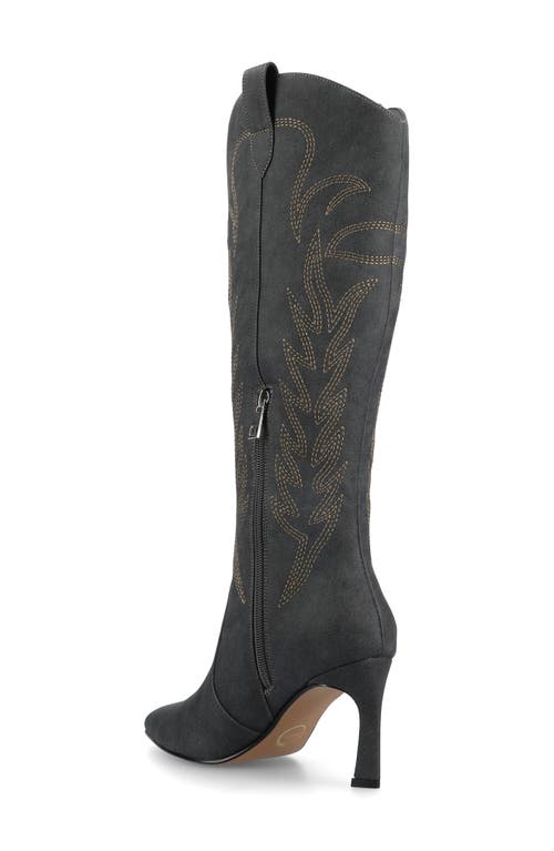 Journee Collection Journee Womens Laramie Knee High Western Boots
